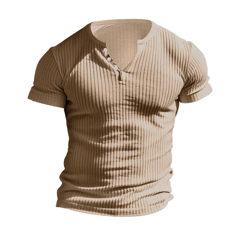 Slim Fit Henley T-Shirt – The New Face of Modern Casual Style