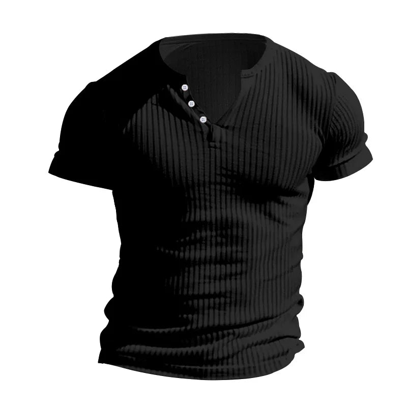Slim Fit Henley T-Shirt – The New Face of Modern Casual Style
