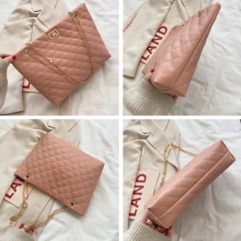 Diamond Lattice Tote Bag – Immediate Presence