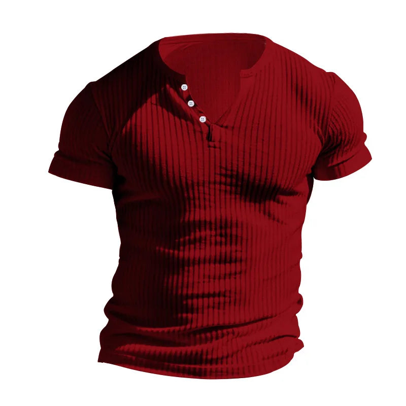Slim Fit Henley T-Shirt – The New Face of Modern Casual Style