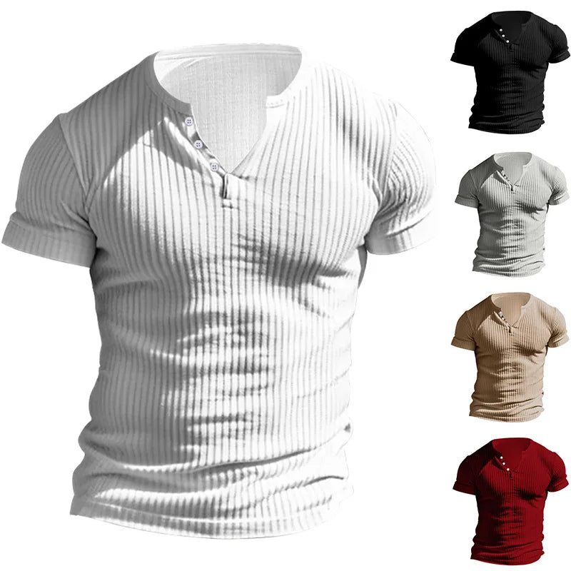 Slim Fit Henley T-Shirt – The New Face of Modern Casual Style