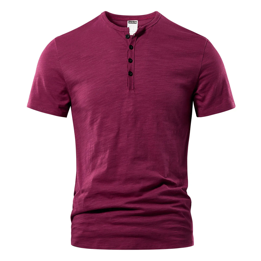 Slim Fit Henley T-Shirt - Just the Right Measure of Casual Elegance