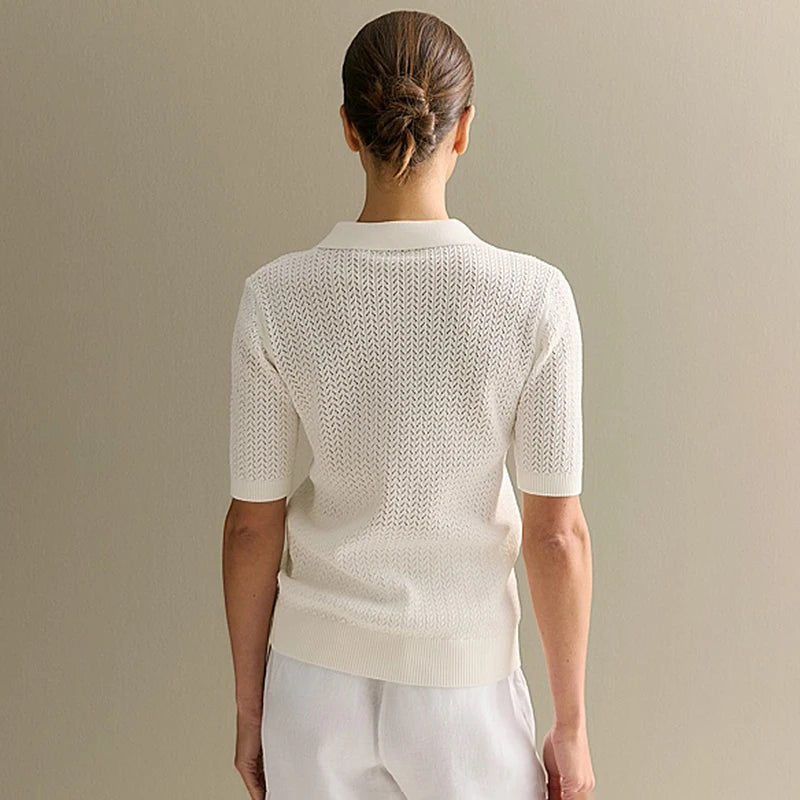 Tornova Knit Polo Tee Conforto sem abrir mão do estilo